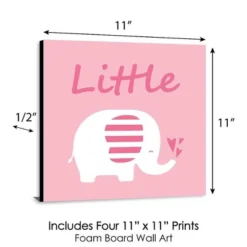 Big Dot Of Happiness Pink Baby Elephant - Kids Room, Nursery Decor And Home Decor - 11 X 11 Inches Nursery Wall Art - Set Of 4 Prints For Baby's Room 10 Big Dot Of Happiness Pink Baby Elephant - Kids Room, Nursery Decor And Home Decor - 11 X 11 Inches Nursery Wall Art - Set Of 4 Prints For Baby's Room -Graco Shop GUEST 94098b15 b82e 43b6 8ad6 92036e9f9d01