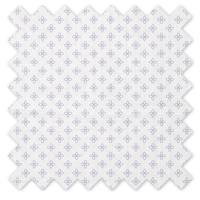 Bacati - Petals/Floral Lilac Girls Muslin 4 Pc Toddler Bedding Set 7 Bacati - Petals/Floral Lilac Girls Muslin 4 Pc Toddler Bedding Set - Image 7