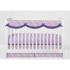 Bacati - Botanical Floral Birds Purple Multicolor 6 Pc Crib Bedding Set With Long Rail Guard Cover 16 Bacati - Botanical Floral Birds Purple Multicolor 6 Pc Crib Bedding Set With Long Rail Guard Cover -Graco Shop GUEST 9432bc08 930e 4d8b bdd7 45acf91cacb4