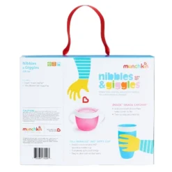 Munchkin Nibbles & Giggles Toddler Miracle Cup And Snack Catcher Feeding Gift Set - Pink - 10oz -Graco Shop GUEST 9458c225 2f78 4009 b8ac 87cbb7b20867