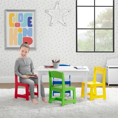 Delta Children MySize Kids' Table With 4 Chairs - Greenguard Gold Certified 2 Delta Children MySize Kids' Table With 4 Chairs - Greenguard Gold Certified - Image 2