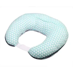 Bacati - 3 Pc Liam Aztec Aqua/Navy Large Triangles Muslin Hugster Feeding & Infant Support Nursing Pillow With 2 Removable Zippered Covers -Graco Shop GUEST 976cb55f 9b3f 4804 a60e 6dcfcafe2acf