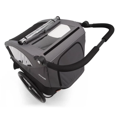 Delta Children Jeep Everest 2-in-1 Child Bike Trailer And Stroller - Gray 8 Delta Children Jeep Everest 2-in-1 Child Bike Trailer And Stroller - Gray - Image 8