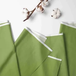 Bacati - Solid Dark Green 100 Percent Cotton Universal Baby US Standard Crib Or Toddler Bed Fitted Sheet