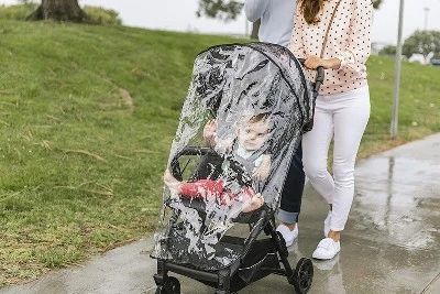 Inglesina Quid Stroller Rain Cover & Shield - Waterproof, Lightweight & Compact - Accessory For Cold Weather, Wind, Winter, Summer & Travel - Clear 1 Inglesina Quid Stroller Rain Cover & Shield - Waterproof, Lightweight & Compact - Accessory For Cold Weather, Wind, Winter, Summer & Travel - Clear