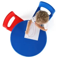 3pc Round Plastic Construction Table With 2 Chairs And Cover Blue/Red/White - Humble Crew -Graco Shop GUEST 99d70790 f37a 44e2 ba5c 35acb375a585