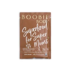 Boobie Body Organic Superfood Plant-Based Protein Shake Coffee Caramel - 1.03oz -10 Single Serve Packets