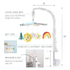 The Peanutshell Blue Look Up Musical Mobile For Boys And Girls -Graco Shop GUEST 9cad545d 39d1 4beb b966 f7439c47b7c5