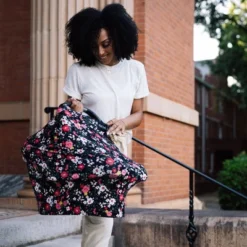 Milk Snob Nursing Cover/Baby Car Seat Canopy- Peony