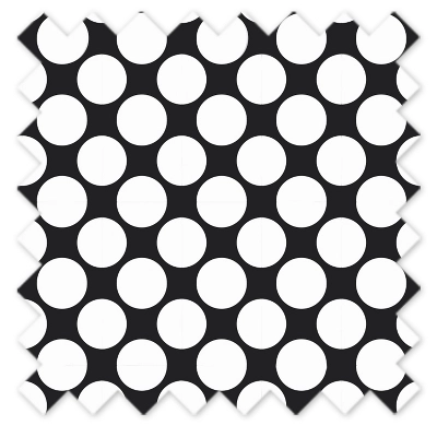 Bacati - Large Dots Crib/Toddler Bed Skirt - Black 1 Bacati - Large Dots Crib/Toddler Bed Skirt - Black