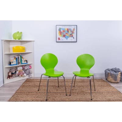 3pc Kids' Table And Chair Set With Chrome Legs - Gift Mark 3 3pc Kids' Table And Chair Set With Chrome Legs - Gift Mark - Image 3