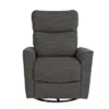 SECOND STORY HOME Soho Swivel Recliner Chair - Dark Gray