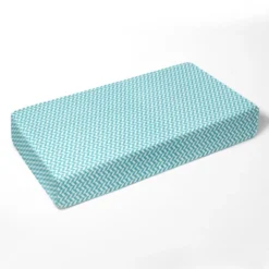 Bacati - Herringbone Aqua Muslin 3 Pc Toddler Bed Sheet Set 100 Pecent Cotton -Graco Shop GUEST a0918052 6099 4adc 95bf ae1e01be67bd