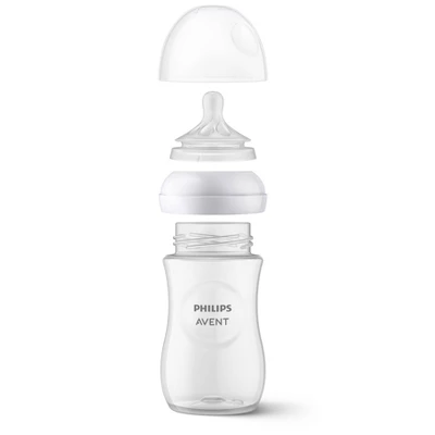 Philips Avent Glass Natural Bottle With Natural Response Nipple Baby Set - 7pc 13 Philips Avent Glass Natural Bottle With Natural Response Nipple Baby Set - 7pc - Image 13
