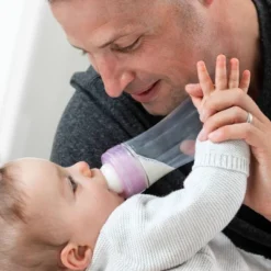 Chicco Duo Deluxe Hybrid Baby Bottle Gift Set With Invinci-Glass Inside/Plastic Outside - Gray - 10pc -Graco Shop GUEST a1d77688 dedf 4c53 abe0 e8cb311dbd5e