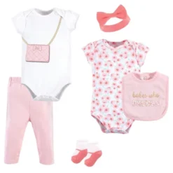 Little Treasure Baby Girl Layette 6-Piece Set, Brunch