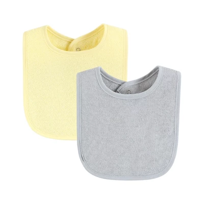 Hudson Baby Drooler Bib With Waterproof Lining, Gray Orange, One Size 6 Hudson Baby Drooler Bib With Waterproof Lining, Gray Orange, One Size - Image 6