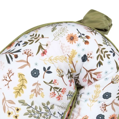 Boppy Anywhere Support Nursing Pillow - Sage Floral 2 Boppy Anywhere Support Nursing Pillow - Sage Floral - Image 2