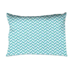 Bacati - Herringbone Aqua Muslin 3 Pc Toddler Bed Sheet Set 100 Pecent Cotton -Graco Shop GUEST a412ca3e eab2 4475 a7a7 f0c4a6db7b87