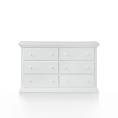 Suite Bebe Hayes Universal 6 Drawer Double Dresser - White 1 Suite Bebe Hayes Universal 6 Drawer Double Dresser - White