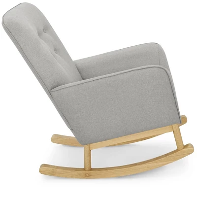 Delta Children Colby Rocking Chair - French Gray And Natural 6 Delta Children Colby Rocking Chair - French Gray And Natural - Image 6