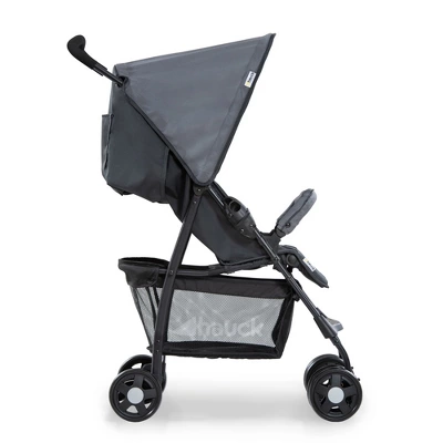 Hauck Sport T13 Lightweight Compact Foldable Stroller Pushchair With UV Protected Canopy And Swiveling And Lockable Front Wheels, Charcoal Stone 4 Hauck Sport T13 Lightweight Compact Foldable Stroller Pushchair With UV Protected Canopy And Swiveling And Lockable Front Wheels, Charcoal Stone - Image 4