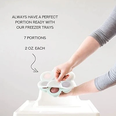 Simka Rose Silicone Baby Food Storage Container 7Pc 1 Simka Rose Silicone Baby Food Storage Container 7Pc