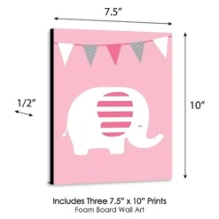 Big Dot Of Happiness Pink Elephant - Baby Girl Nursery Wall Art And Kids Room Decorations - Gift Ideas - 7.5 X 10 Inches - Set Of 3 Prints 7 Big Dot Of Happiness Pink Elephant - Baby Girl Nursery Wall Art And Kids Room Decorations - Gift Ideas - 7.5 X 10 Inches - Set Of 3 Prints -Graco Shop GUEST a96b1510 ee21 4da0 a1c9 124282cbd545