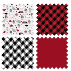 Bacati - Lumberjack Red Black Gray 10 Pc Crib Bedding Set With Long Rail Guard Cover -Graco Shop GUEST aa8d3e10 329a 42e5 beef f3becf49dfed 1