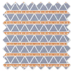 Bacati - Liam Large Triangles Orange Navy Muslin 3 Pc Toddler Bed Sheet Set -Graco Shop GUEST ab2338ca b43a 4933 a5a3 06f577eeda16