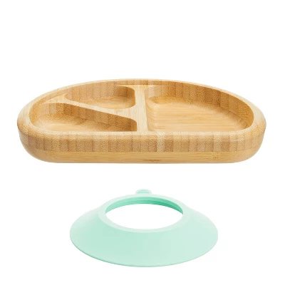Munchkin Bamboo Divided Suction Dining Plate 3 Munchkin Bamboo Divided Suction Dining Plate - Image 3