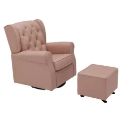 Delta Children® Emma Diamond Tufted Gliding Ottoman -Graco Shop GUEST ae201495 dadc 412d 91c7 d9b2b0bfdc4b