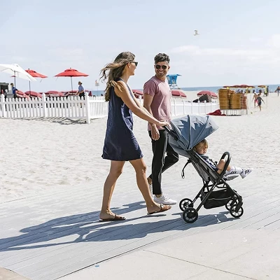 Inglesina Quid Baby Stroller - Ultra-Compact & Folding, Large Canopy, Travel-Friendly Fits In Airplane Overhead - Age 3 Months To 50 Lbs, College Navy 1 Inglesina Quid Baby Stroller - Ultra-Compact & Folding, Large Canopy, Travel-Friendly Fits In Airplane Overhead - Age 3 Months To 50 Lbs, College Navy