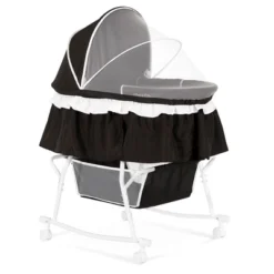 Dream On Me Lacy Portable 2-in-1 Bassinet, Black -Graco Shop GUEST aef081cb 834c 4c17 a414 47b22e80c529