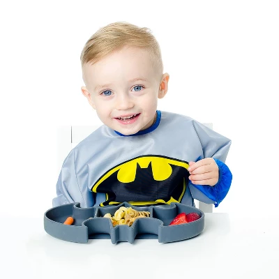 Bumkins DC Comics Batman Grip Dish - Gray 10 Bumkins DC Comics Batman Grip Dish - Gray - Image 10