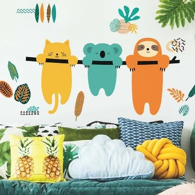 RoomMates Koala And Sloth Peel And Stick Giant Wall Decal 1 RoomMates Koala And Sloth Peel And Stick Giant Wall Decal