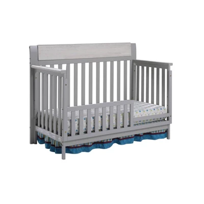 Suite Bebe Hayes 4-in-1 Convertible Crib - Gray/Weathered Granite 3 Suite Bebe Hayes 4-in-1 Convertible Crib - Gray/Weathered Granite - Image 3