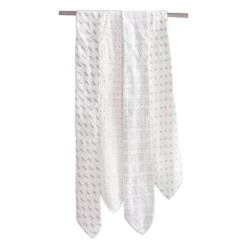 Bacati - LOVE Muslin Swaddling Blankets Set Of 4, Gray/White -Graco Shop GUEST b510f6fa eef6 41dd 9792 6f8d9635cbce