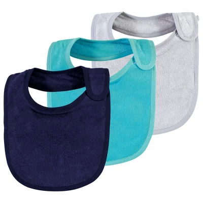 Hudson Baby Infant Boy Rayon From Bamboo Bib, Burp Cloth And Washcloth 10Pk, Navy Teal, One Size 3 Hudson Baby Infant Boy Rayon From Bamboo Bib, Burp Cloth And Washcloth 10Pk, Navy Teal, One Size - Image 3