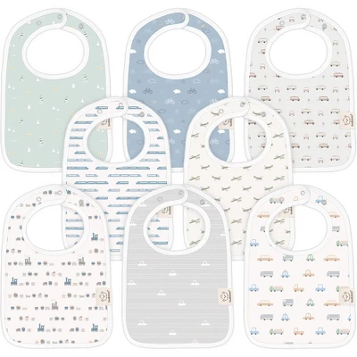 KeaBabies 8-Pack Organic Baby Bibs For Boy, Girl, Drool Bibs, Baby Bib For Girls, Boys, Newborn Teething Bibs 9 KeaBabies 8-Pack Organic Baby Bibs For Boy, Girl, Drool Bibs, Baby Bib For Girls, Boys, Newborn Teething Bibs - Image 9