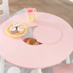 Round Storage Table And Chair Set White/Pink - KidKraft 15 Round Storage Table And Chair Set White/Pink - KidKraft -Graco Shop GUEST b85c1338 2c42 4740 8847 fac2b93f5da2
