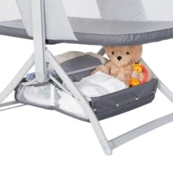Baby Trend Quick-Fold 2-in-1 Rocking Portable Bassinet - Shadow Stone Gray -Graco Shop GUEST ba310847 4970 4499 9cbd 3c8ba52c6d0d