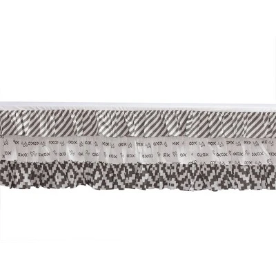 Bacati - Love Aztec Design/Print Gray Mint 4 Pc Crib Bedding Set With Diaper Caddy 5 Bacati - Love Aztec Design/Print Gray Mint 4 Pc Crib Bedding Set With Diaper Caddy - Image 5