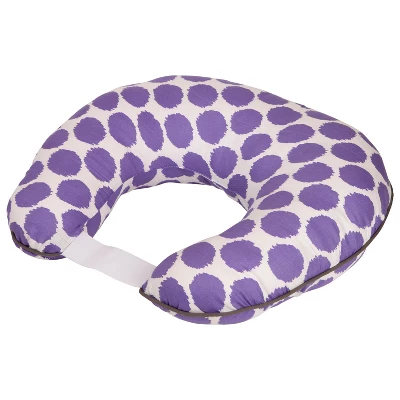 Bacati - 3 Pc Ikat Zigzag Purple Dots Muslin Hugster Feeding & Infant Support Nursing Pillow Nursing Pillow With Insert 4 Bacati - 3 Pc Ikat Zigzag Purple Dots Muslin Hugster Feeding & Infant Support Nursing Pillow Nursing Pillow With Insert - Image 4