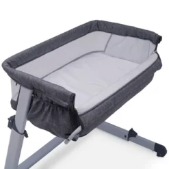 Simmons Kids' Dream Bedside Baby Bassinet Sleeper With Breathable Mesh And Adjustable Heights - Lightweight Portable Crib - Gray -Graco Shop GUEST c07e351d a02f 456e 9a1f e8d10eada634