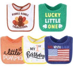 The Peanutshell Holiday Terry Bib Set For Baby Girls And Boys | 10 Pack For Feeding, Teething, & Drooling -Graco Shop GUEST c091dbed d00f 4705 b9c5 6b6ecdbdb69d