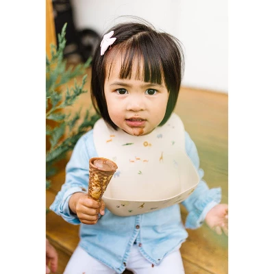 Loulou Lollipop Silicone Printed Bib - Safari 1 Loulou Lollipop Silicone Printed Bib - Safari