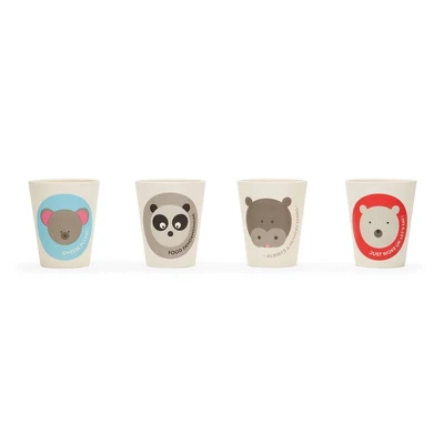 8.5oz 4pk Bamboo Fiber Animal Cups - Red Rover Dinnerware 1 8.5oz 4pk Bamboo Fiber Animal Cups - Red Rover Dinnerware