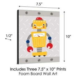 Big Dot Of Happiness Gear Up Robots - Nursery Wall Art And Kids Room Decor - 7.5 X 10 Inches - Set Of 3 Prints -Graco Shop GUEST c3637006 e972 41b8 8a68 07b627524054