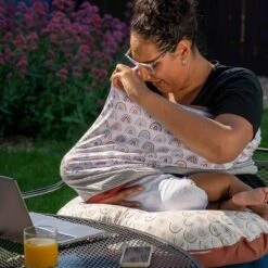 Boppy Organic Original Support Nursing Pillow Cover - Spice Rainbow -Graco Shop GUEST c5a383d2 37fe 4519 8516 afbdf2ba5e79